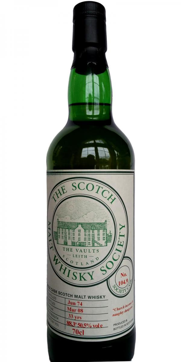 Glencraig 1974 SMWS 104.9  Church incense in naughty dungeons