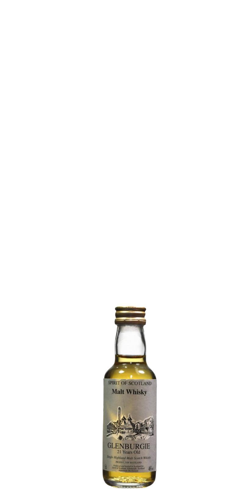 Glenburgie 21-year-old UD  Spirit of Scotland - Miniature