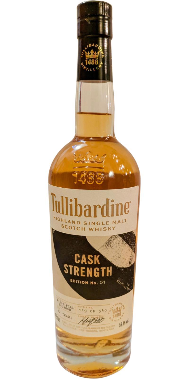 Tullibardine 12-year-old Cask Strength Edition No.1