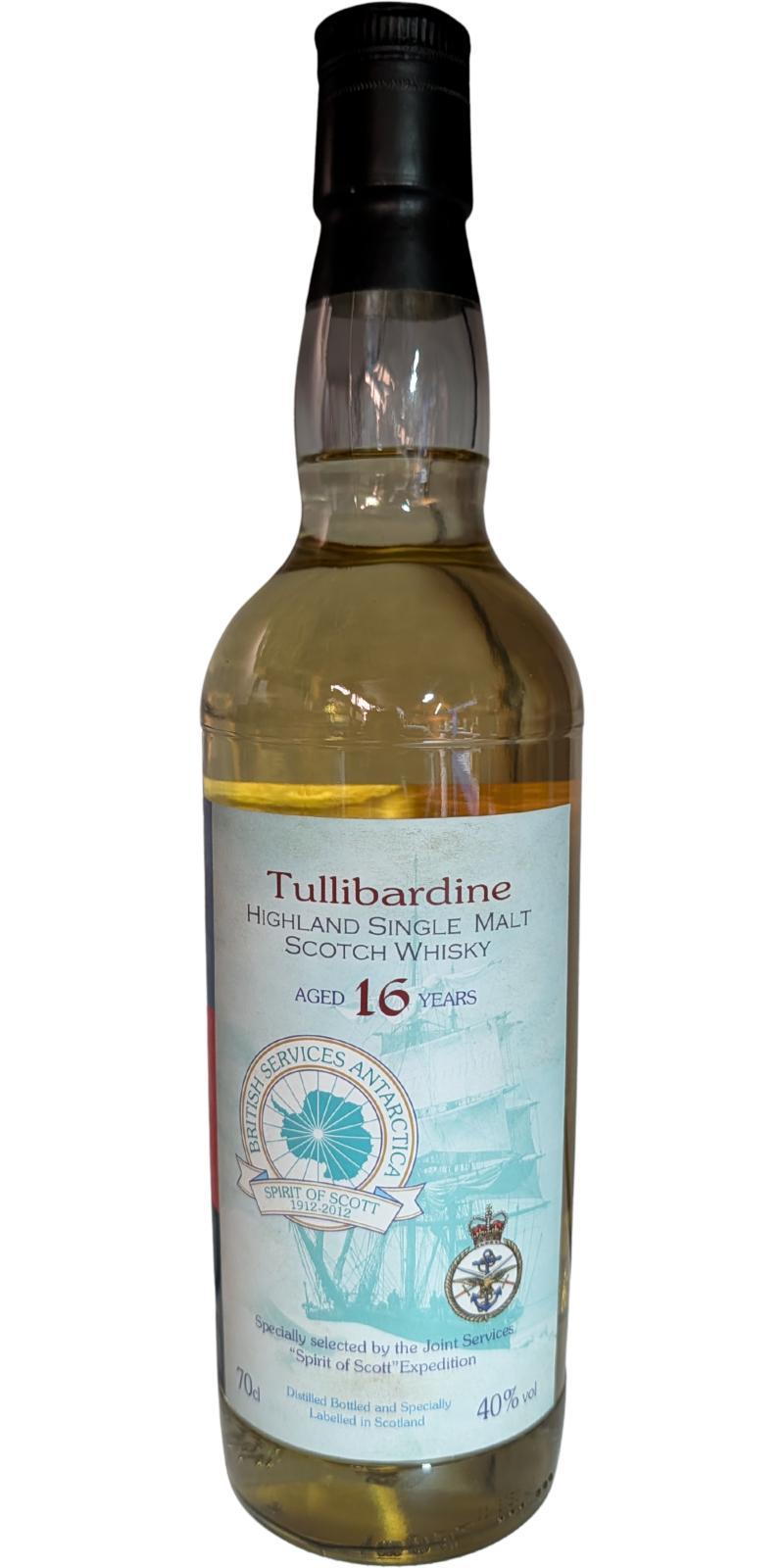 Tullibardine 16-year-old Spirit Of Scott 1916-2012