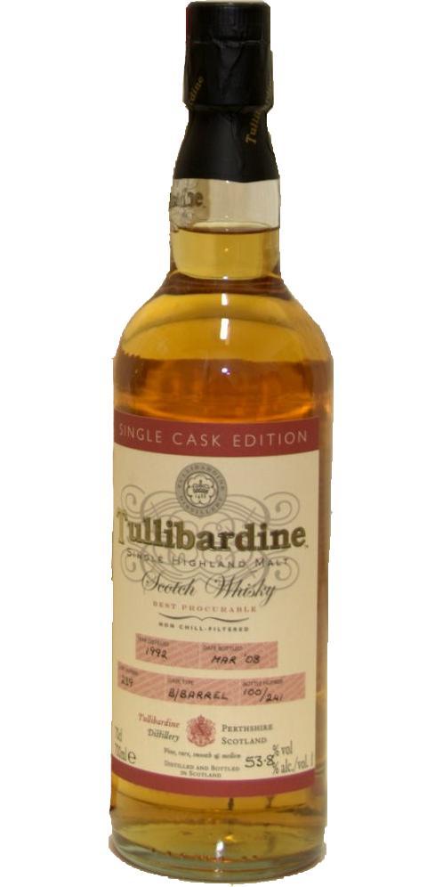 Tullibardine 1992 Single Cask Edition