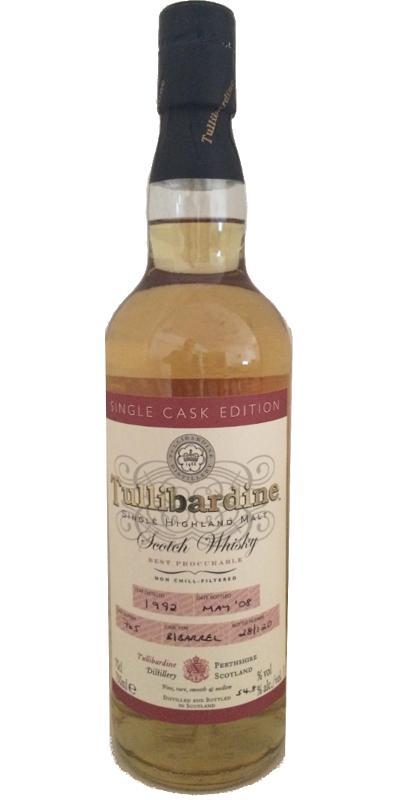 Tullibardine 1992 Single Cask Edition for International Whisky Society