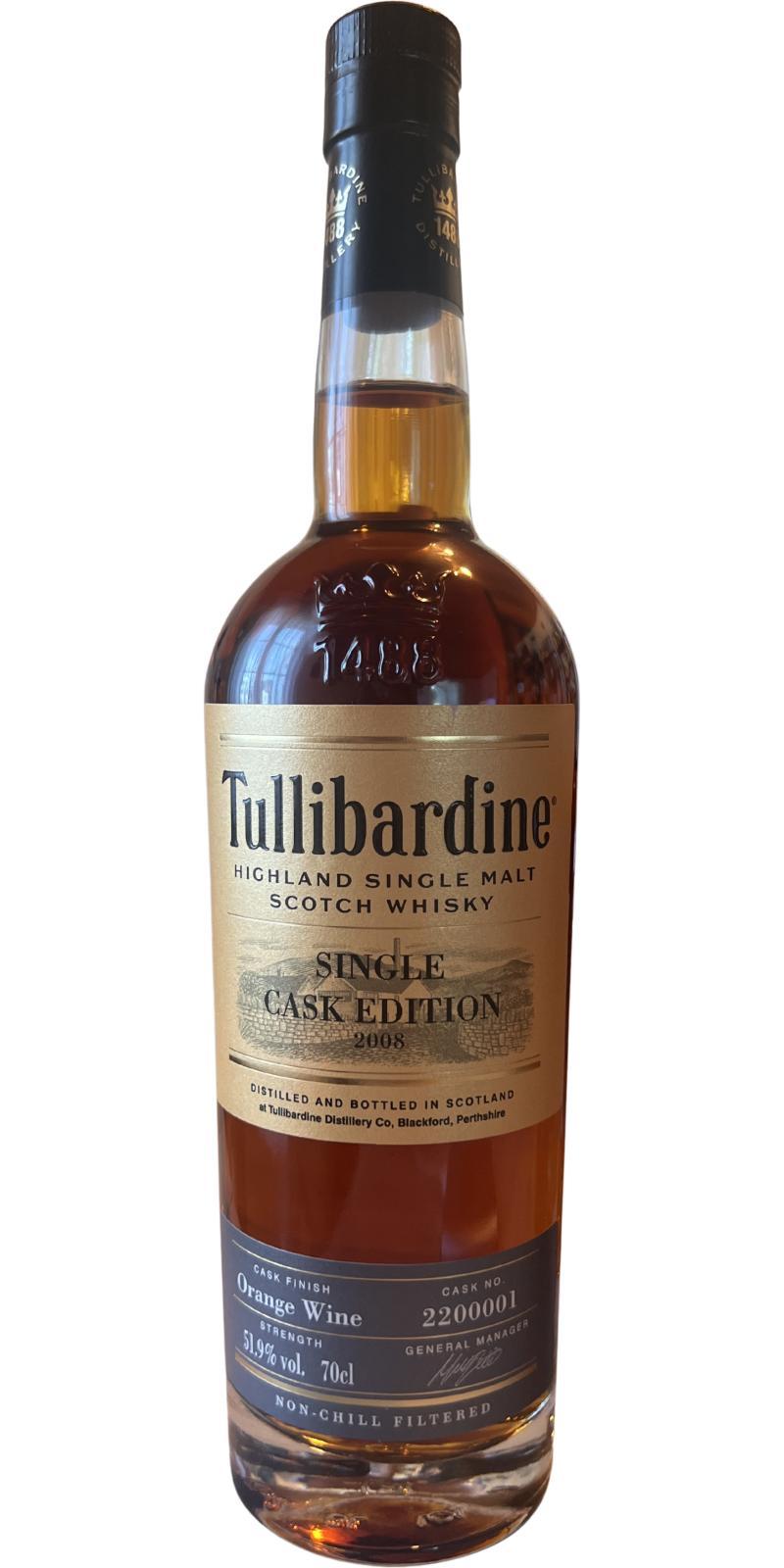 Tullibardine 2008 Single Cask Edition