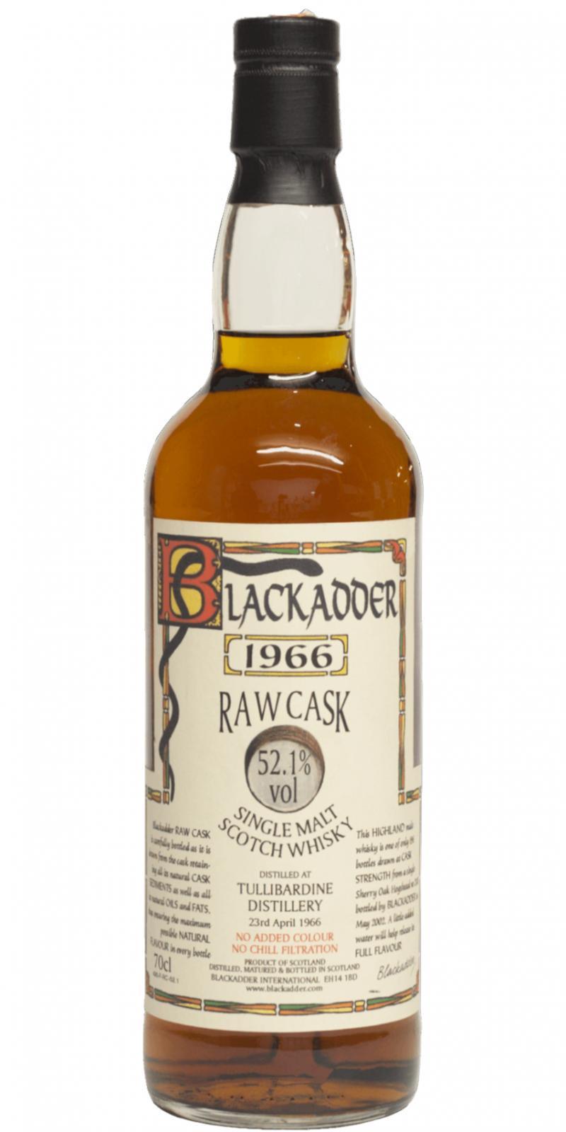 Tullibardine 1966 BA Raw Cask