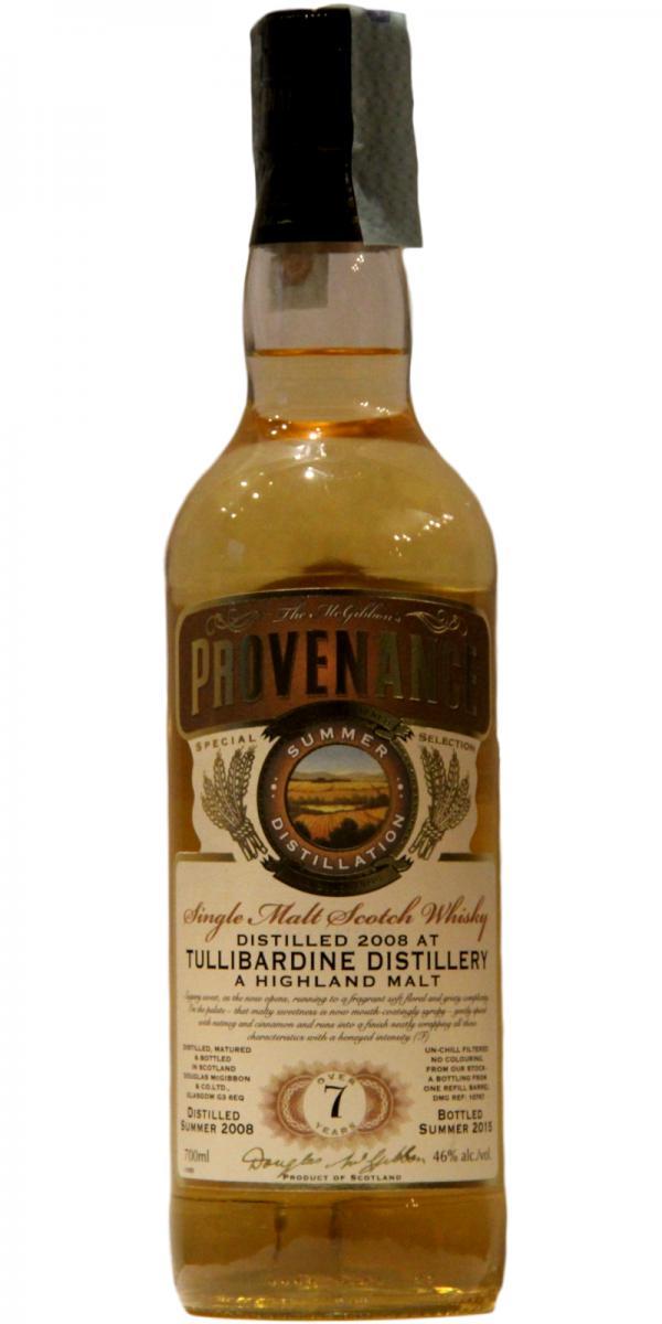 Tullibardine 2008 McG McGibbon's Provenance