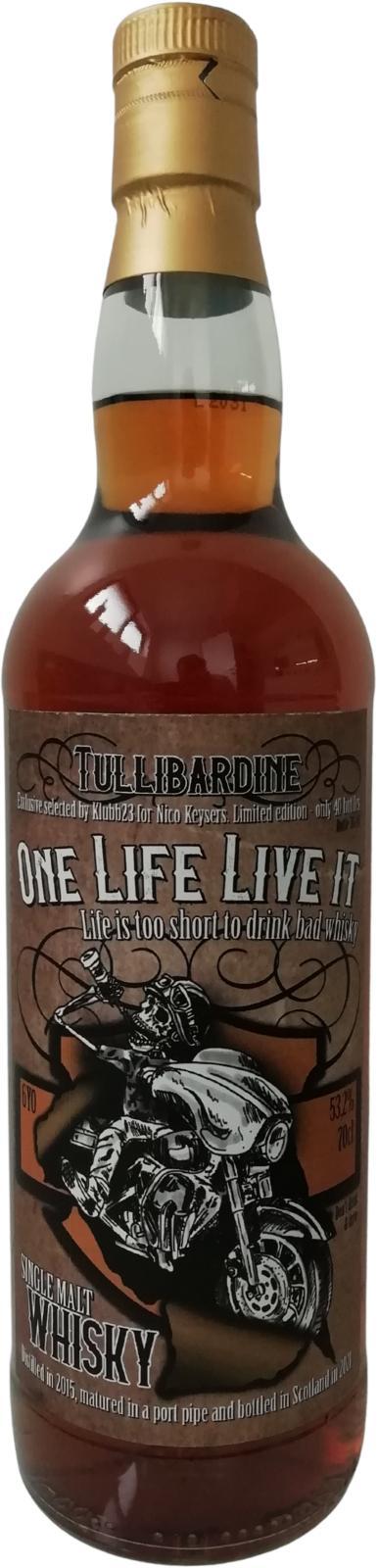 Tullibardine 2015 K23 Projects - One life live it