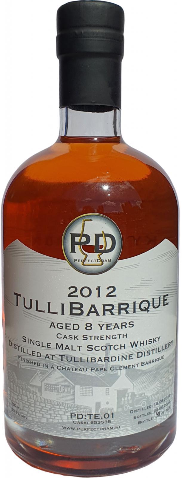 Tullibardine 2012 PDnl TulliBarrique PD:TE.01