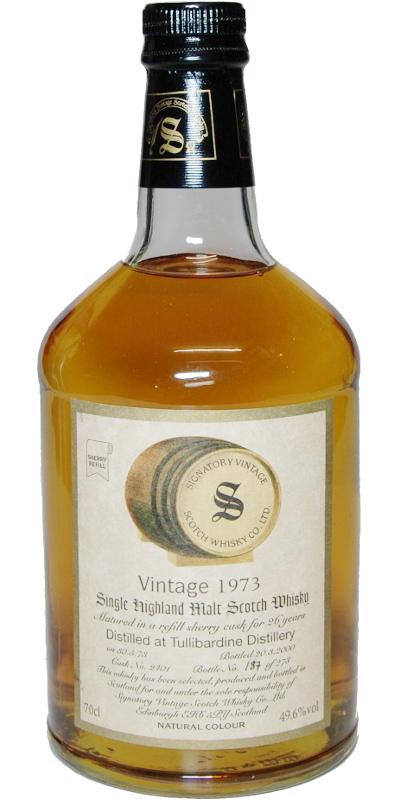 Tullibardine 1973 SV Vintage Collection - Dumpy