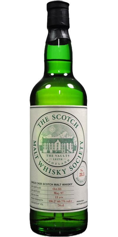 Tullibardine 1983 SMWS 28.3 Putty and walnuts