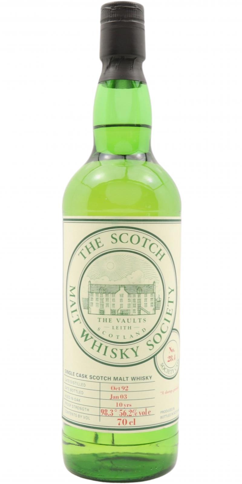 Tullibardine 1992 SMWS 28.4 A damp garden