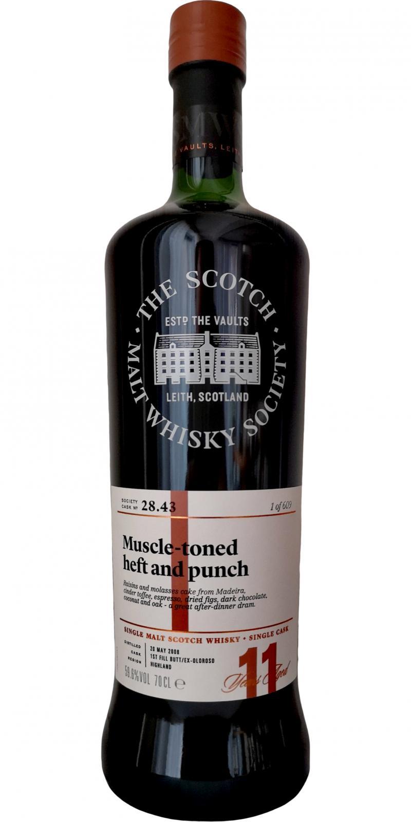 Tullibardine 2008 SMWS 28.43 Muscle-toned heft and punch