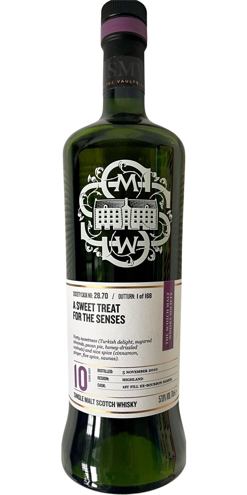 Tullibardine 2010 SMWS 28.70 A sweet treat for the senses
