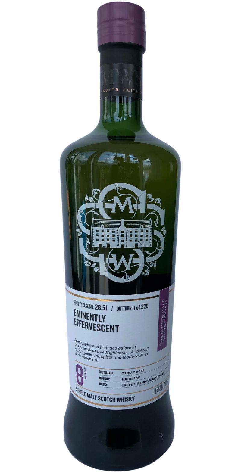 Tullibardine 2012 SMWS 28.51 Eminently effervescent