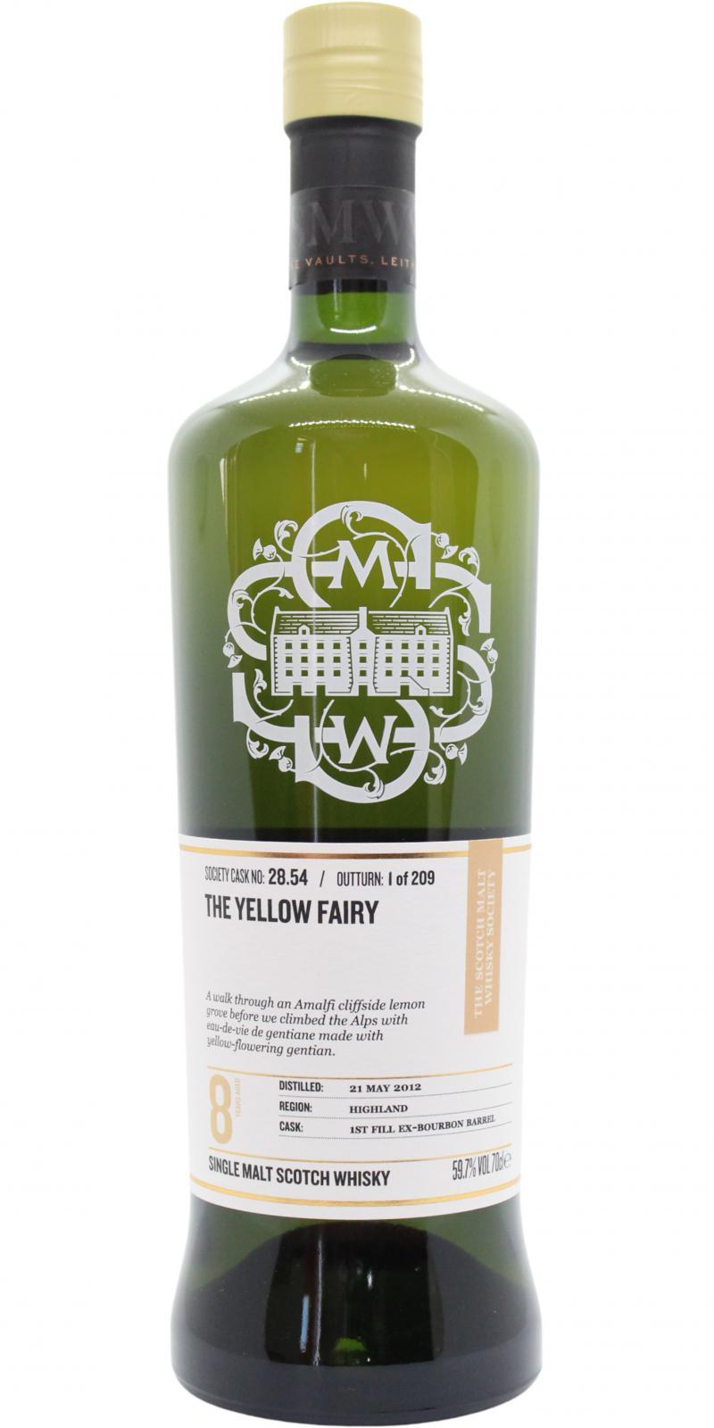 Tullibardine 2012 SMWS 28.54 The yellow fairy