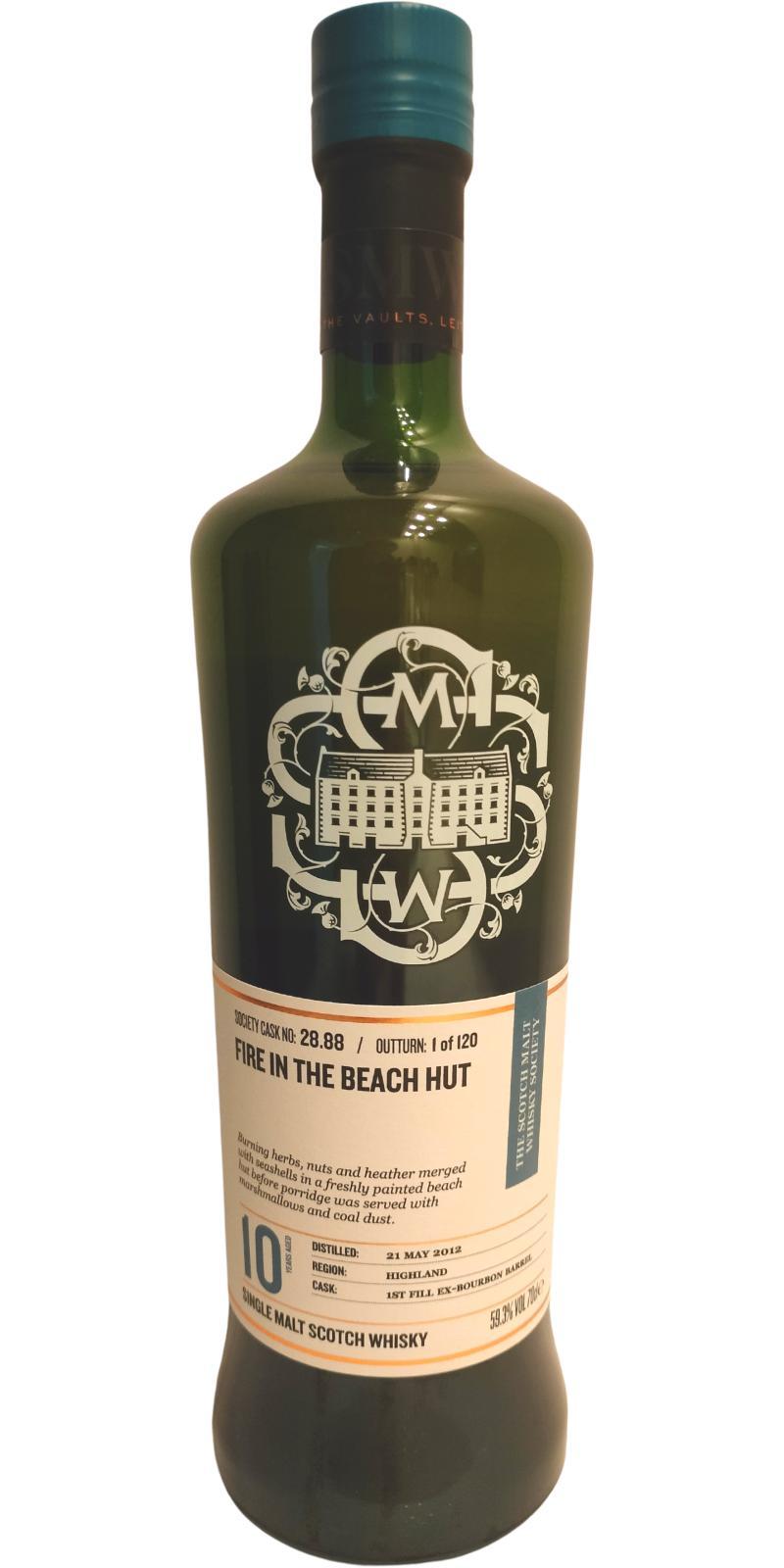 Tullibardine 2012 SMWS 28.88 Fire in the beach hut