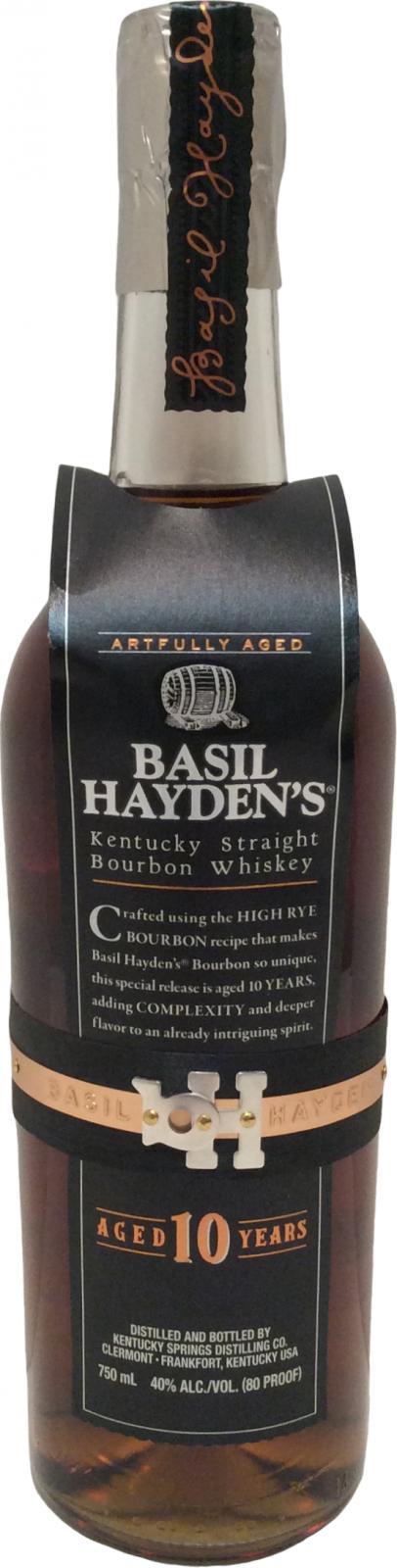 Basil Hayden's 10-year-old  Artfully Aged - Kentucky Straight Bourbon Whiskey
