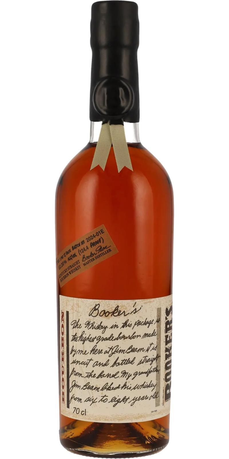 Booker's 07 + 1 month + 12 days  124.4 Proof