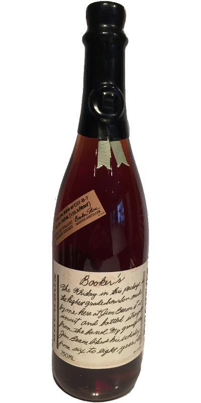 Booker's 07 + 2 months  130.8 Proof
