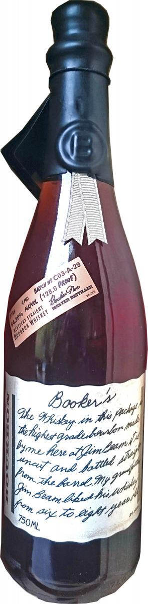 Booker's 07 + 4 months  128.6 Proof