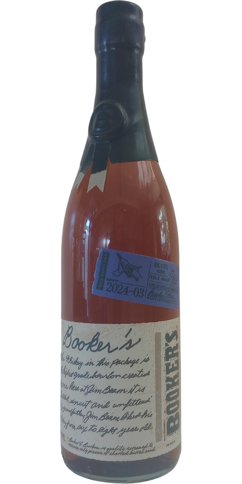 Booker's 07 + 8 months + 7 days  Master Distillers Batch