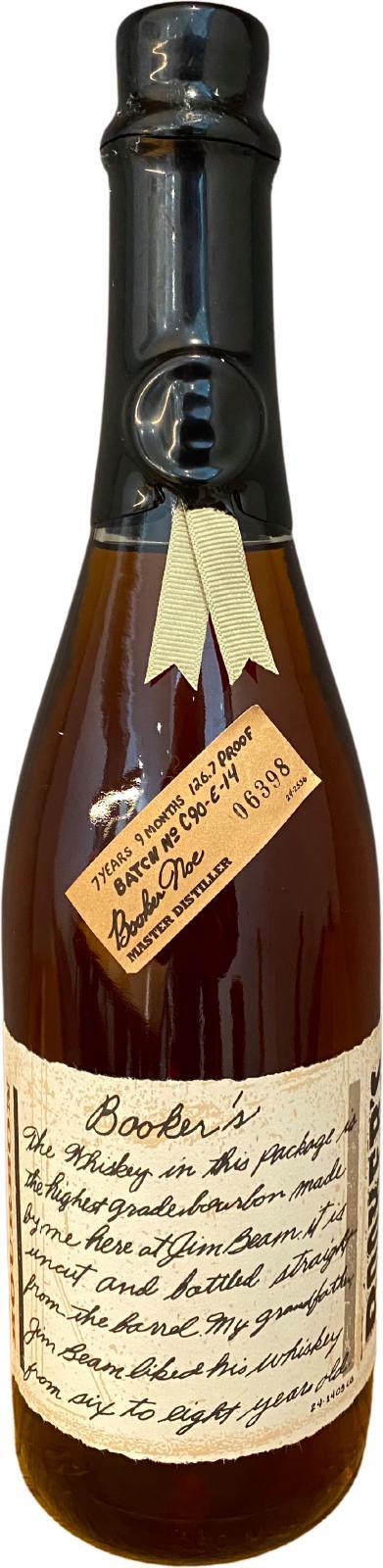 Booker's 07 + 9 months  126.7 Proof