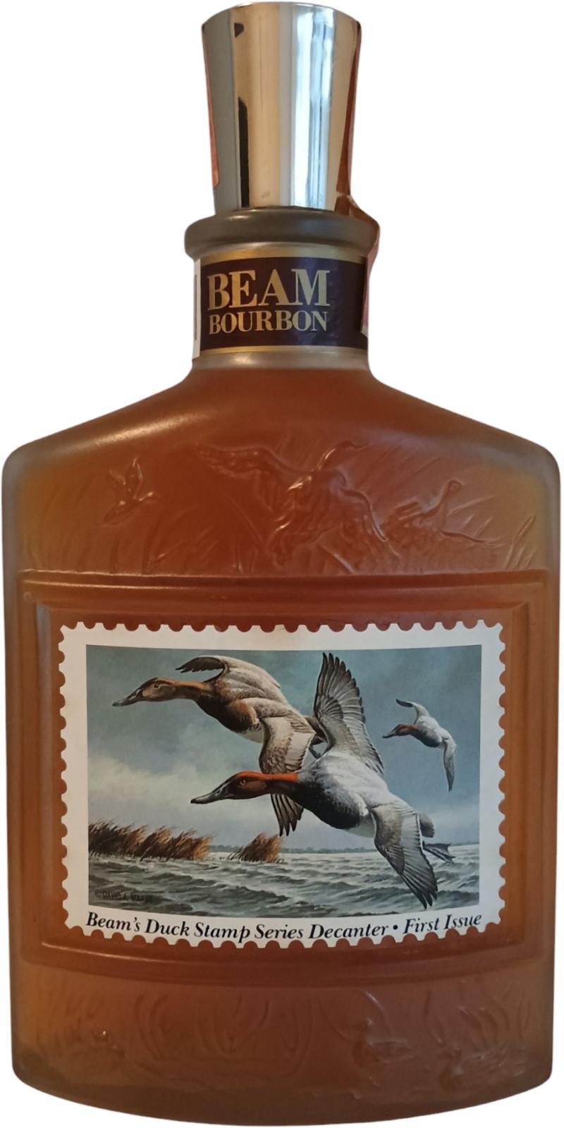 Jim Beam Duck Stamp Series Decanter Canvasbacks  First Issue