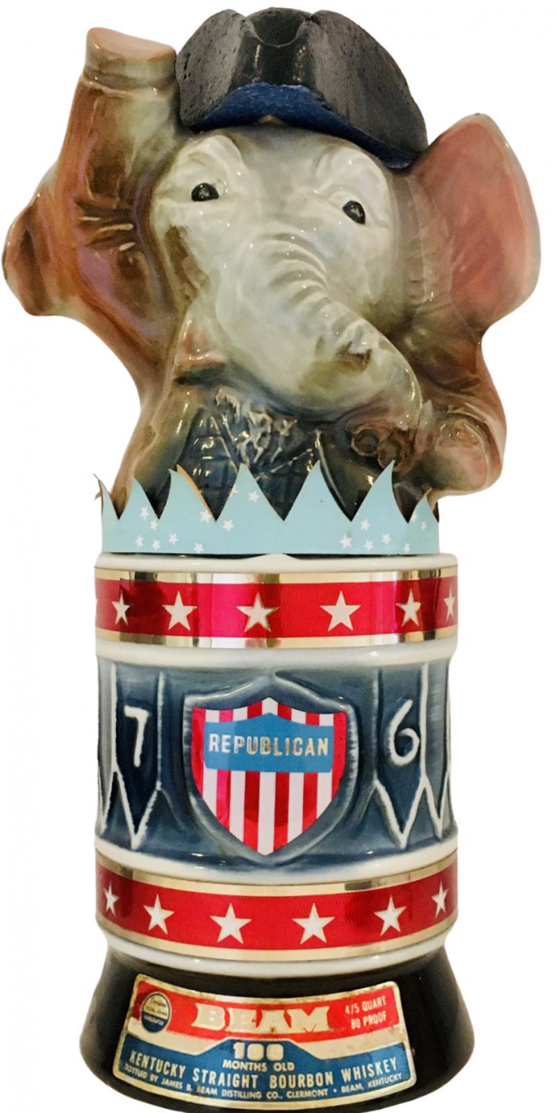 Jim Beam Elephant Ceramic Decanter  100 Months Old