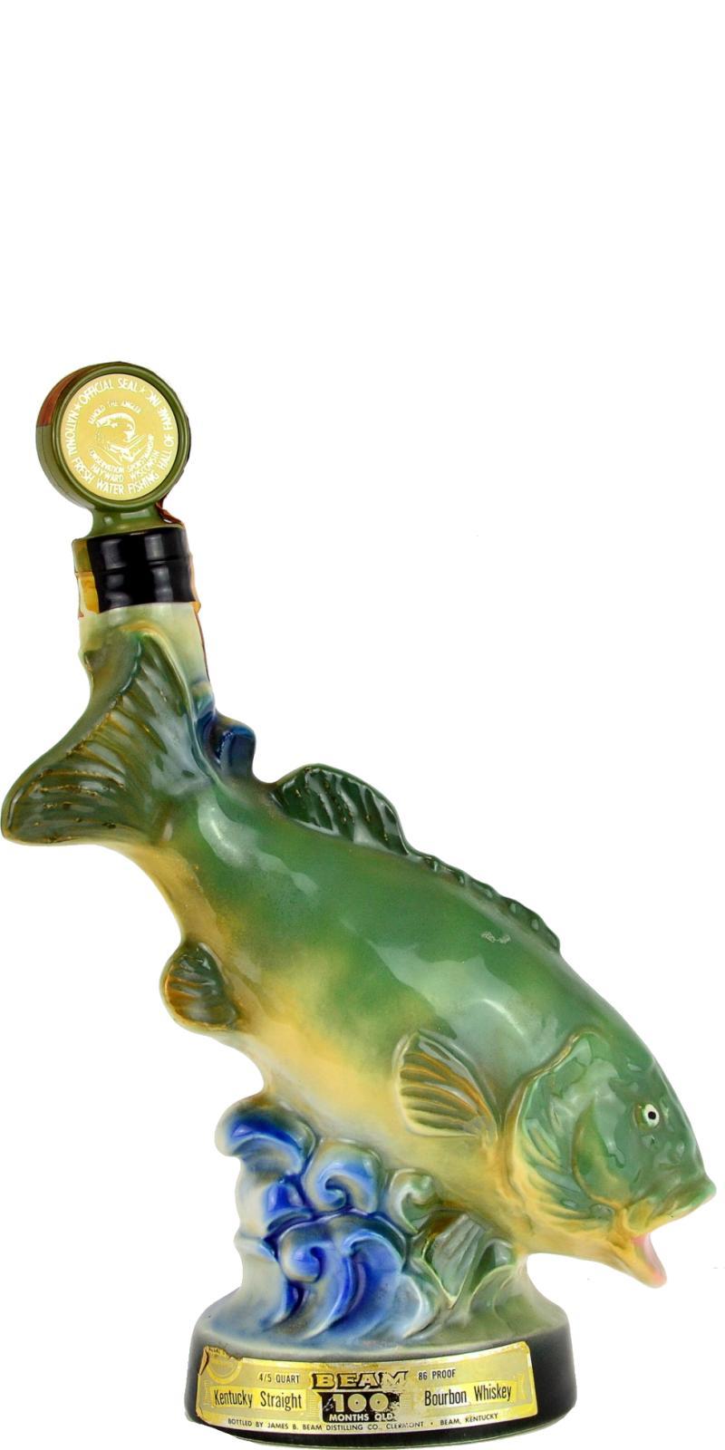 Jim Beam Fish Ceramic Decanter  100 Months Old
