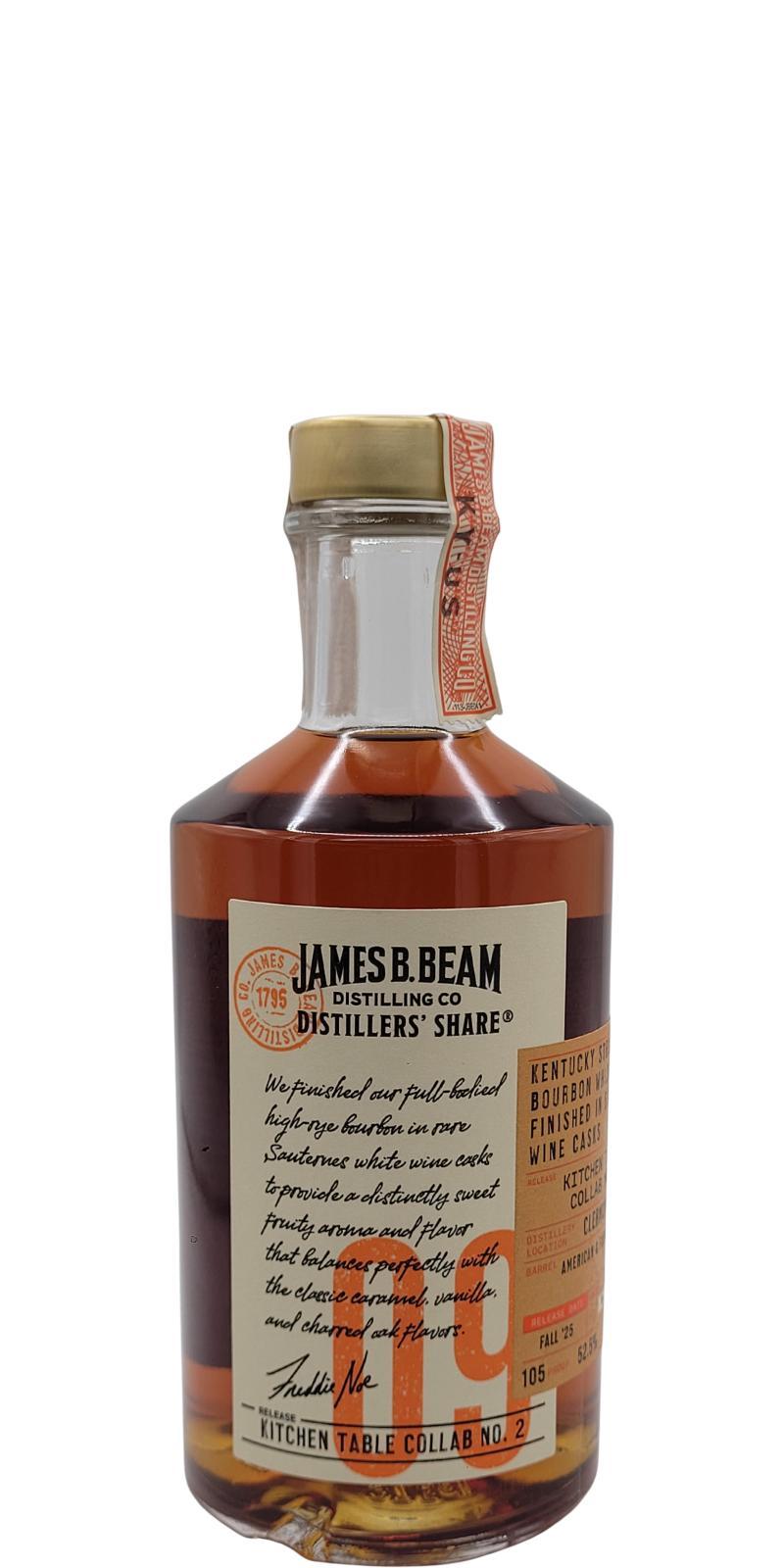 Jim Beam Kitchen Table Collab No. 2  Distillers' Share - Sauternes Finish
