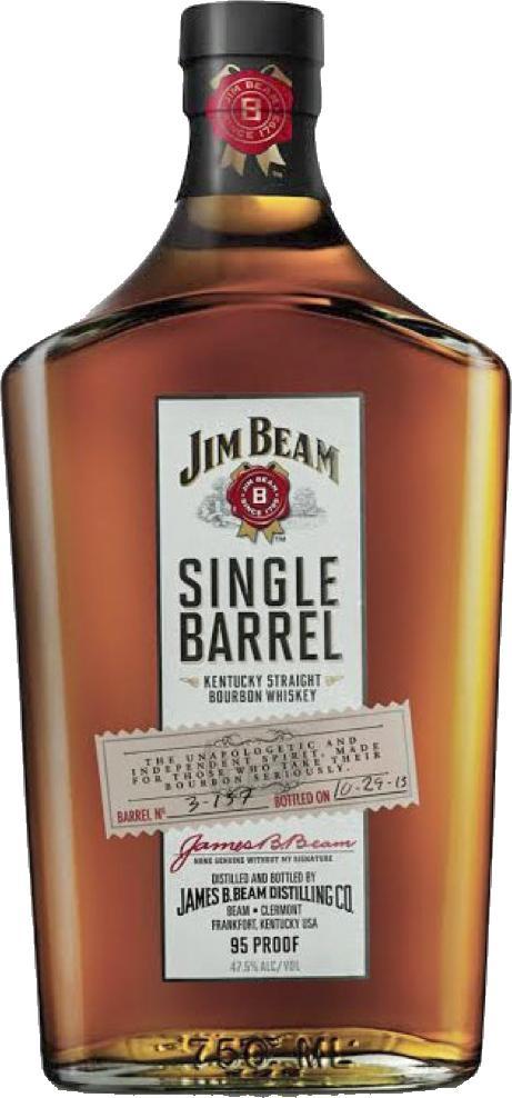 Jim Beam Single Barrel  Kentucky Straight Bourbon Whiskey