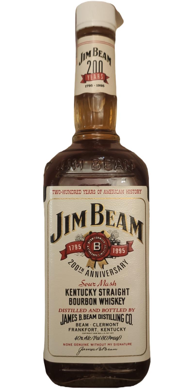 Jim Beam Sour Mash  Kentucky Straight Bourbon Whiskey