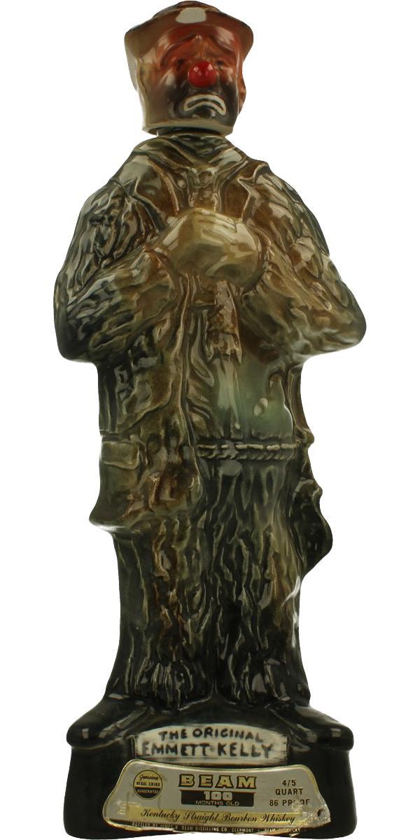 Jim Beam The Original Emmett Kelly Decanter  100 Months Old