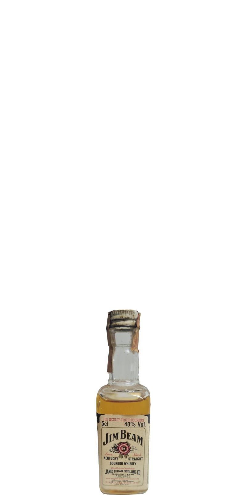 Jim Beam White Label  Kentucky Straight Bourbon Whiskey