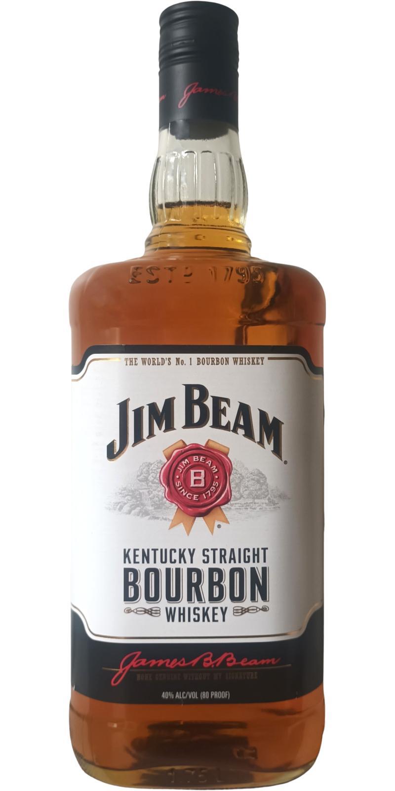 Jim Beam White Label  Kentucky Straight Bourbon Whiskey