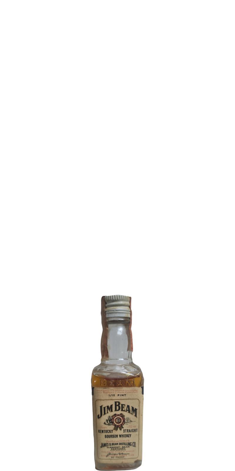 Jim Beam White Label  Kentucky Straight Bourbon Whiskey