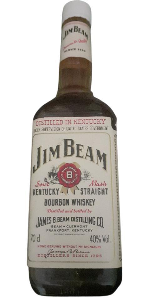 Jim Beam White Label  Kentucky Straight Bourbon Whiskey