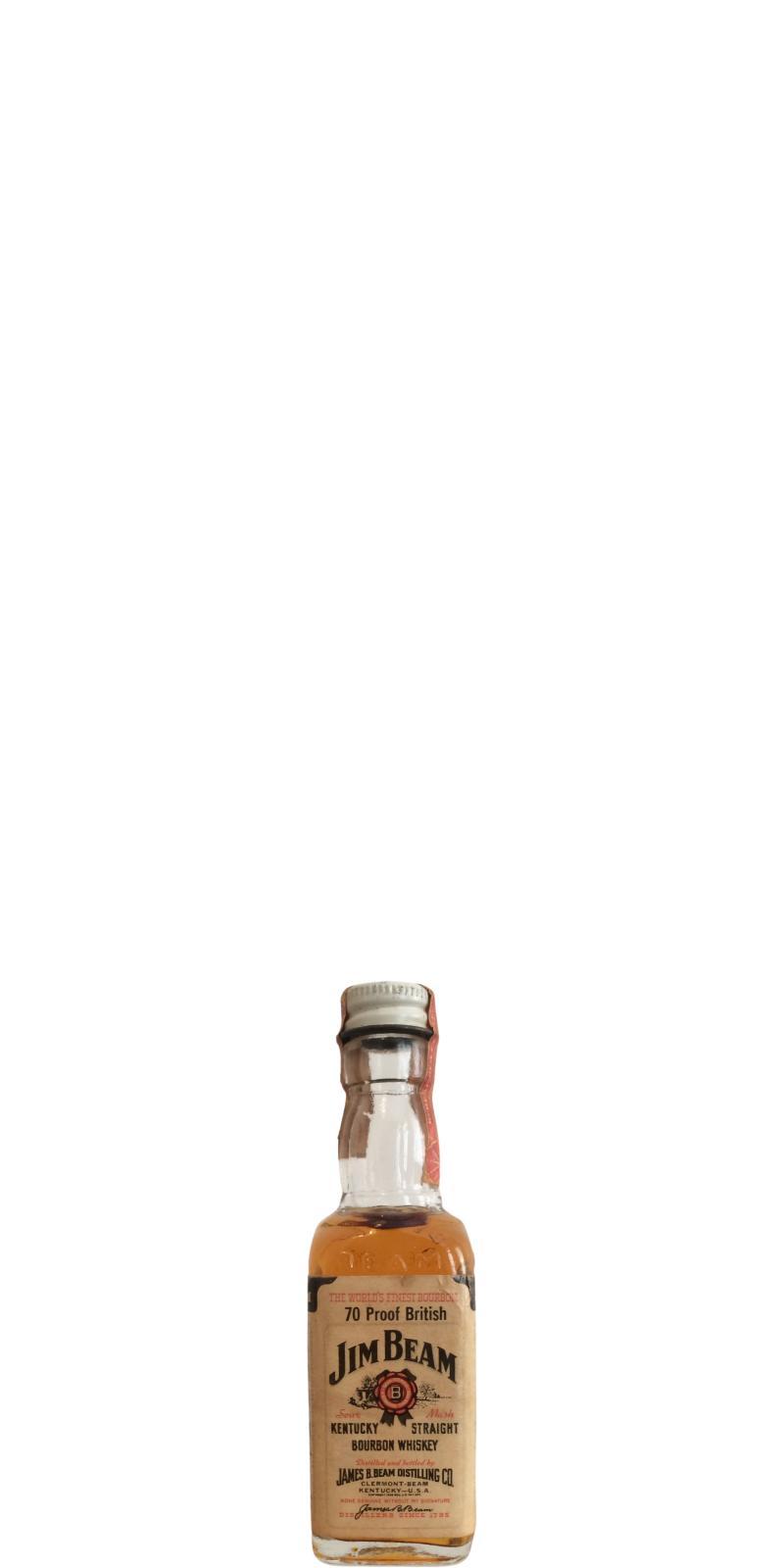 Jim Beam White Label  Kentucky Straight Bourbon Whiskey