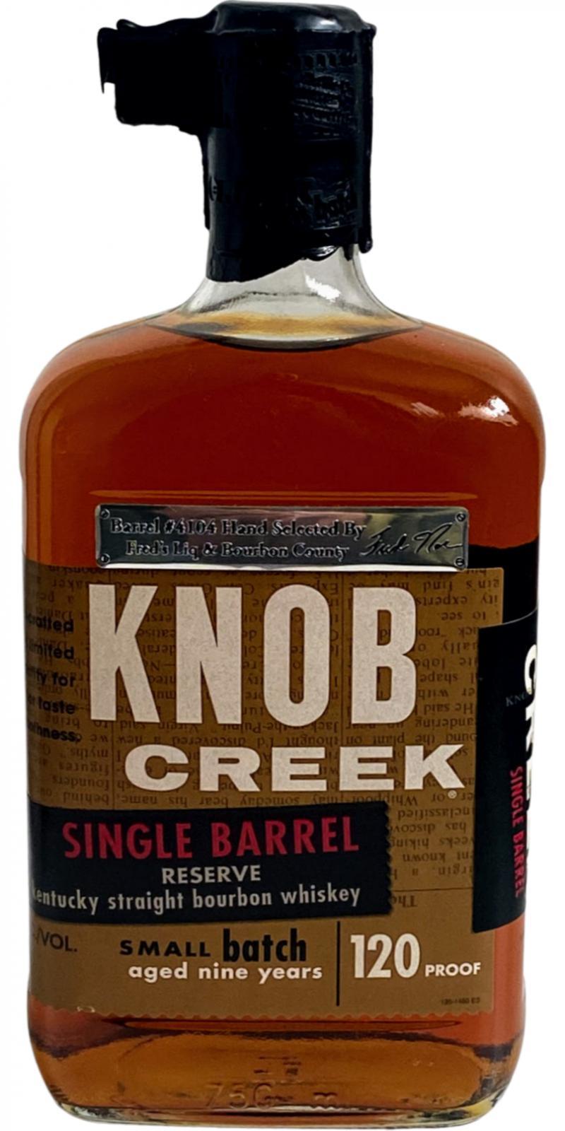 Knob Creek 09-year-old  Single Barrel Reserve