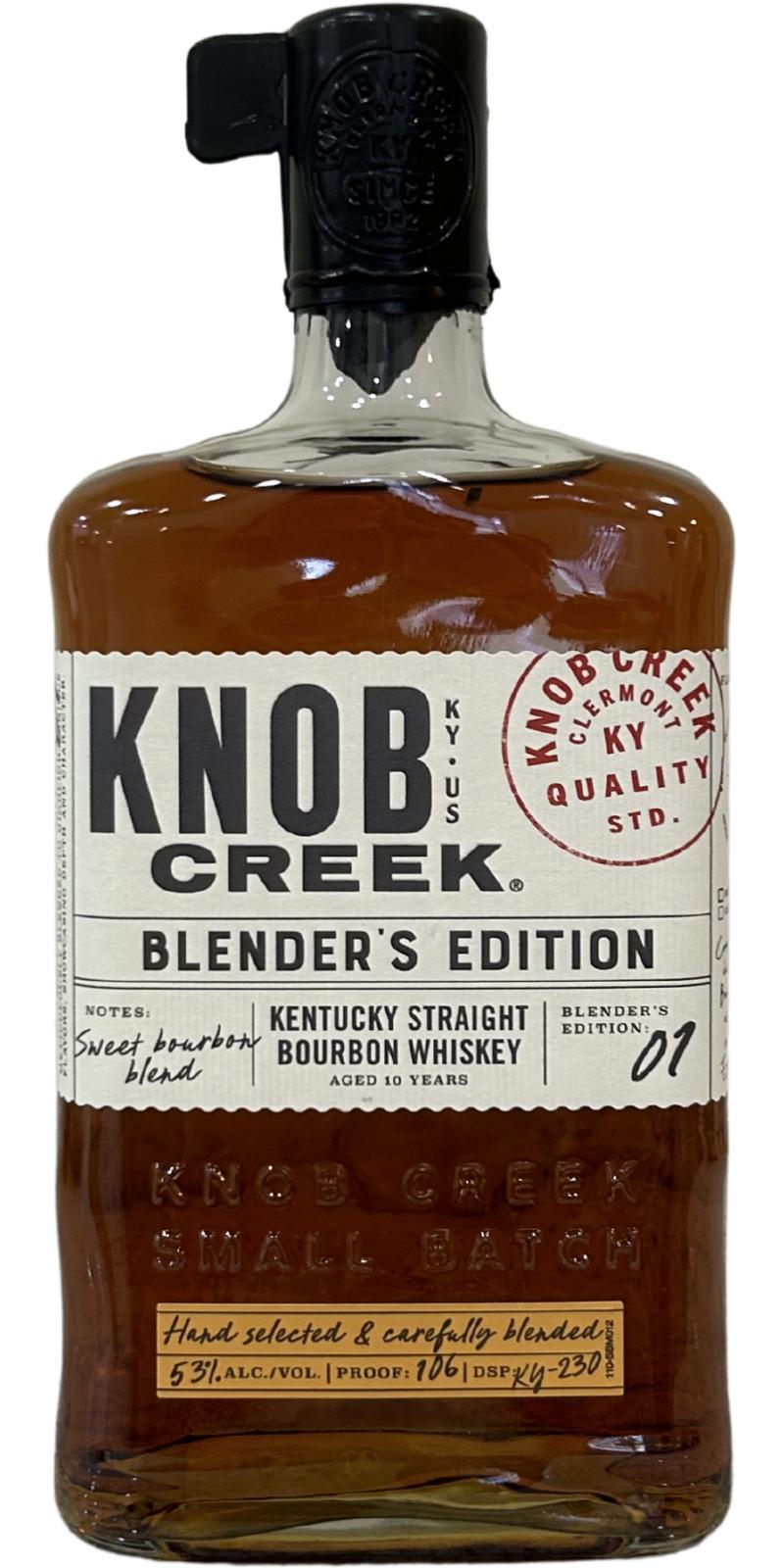 Knob Creek 10-year-old  Blender's Edition 01