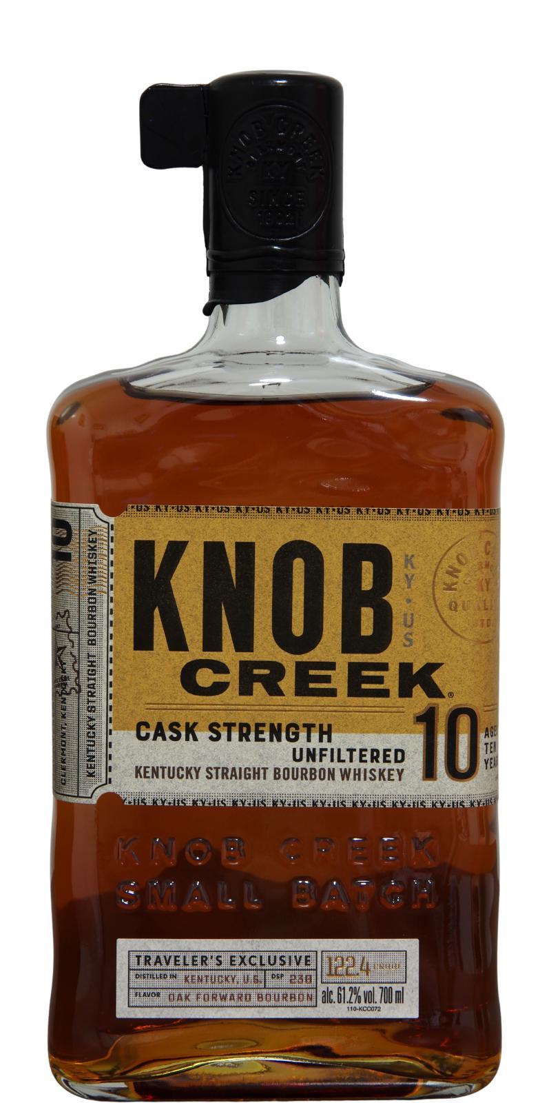 Knob Creek 10-year-old  Cask Strength Bourbon