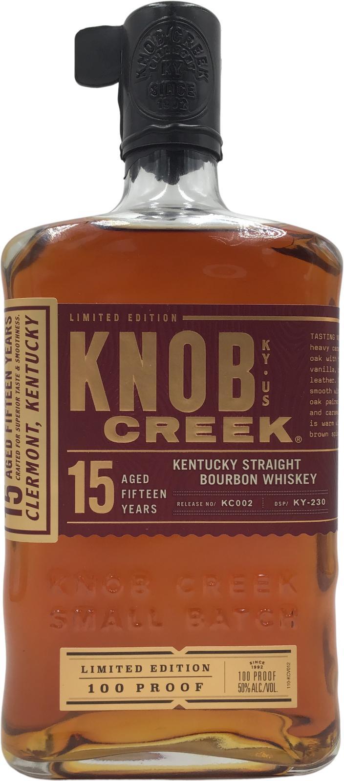 Knob Creek 15-year-old  Small Batch Kentucky Straight Bourbon Whiskey