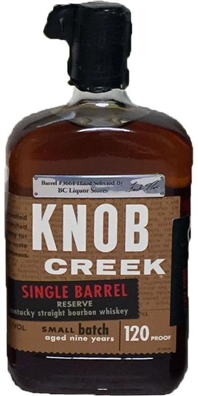 Knob Creek 2003  Single Barrel Reserve