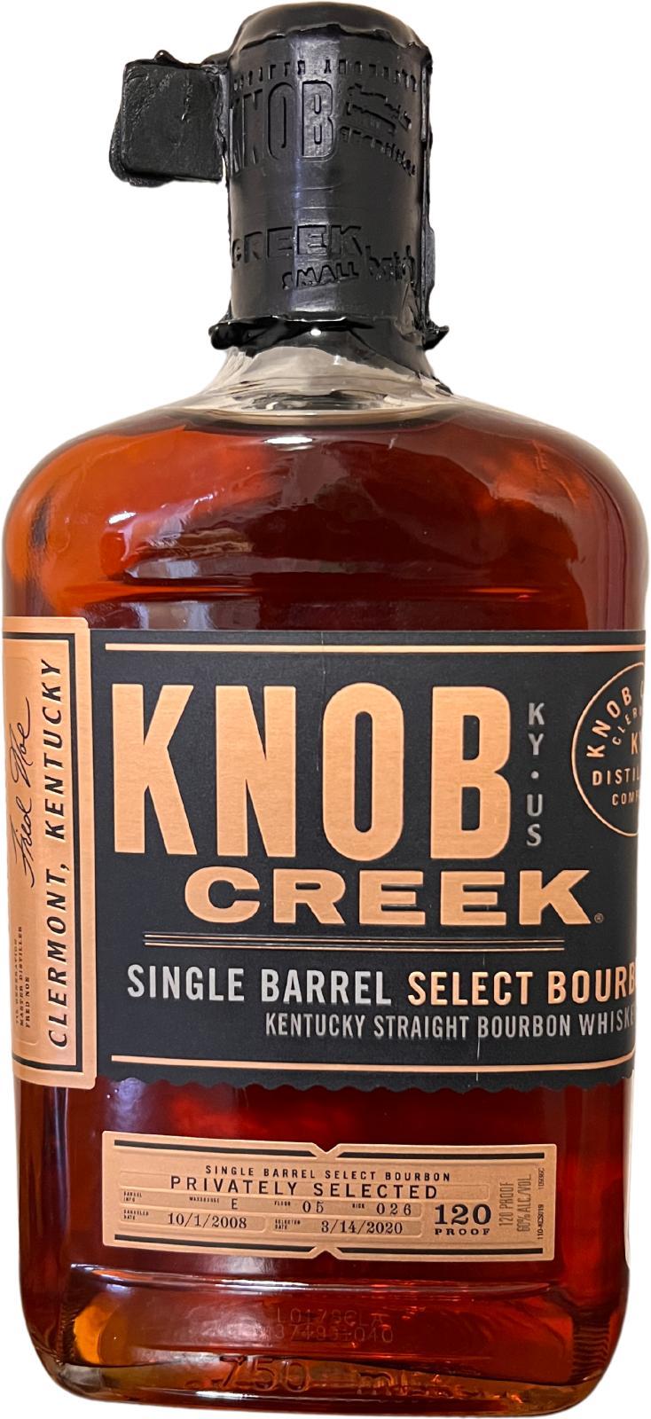 Knob Creek 2008  Single Barrel Select Bourbon