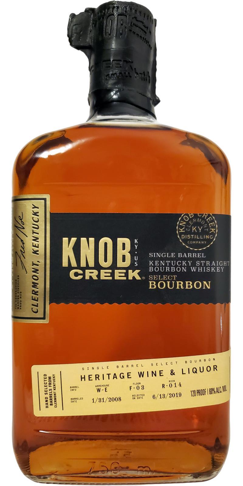 Knob Creek 2008  Single Barrel Select Bourbon