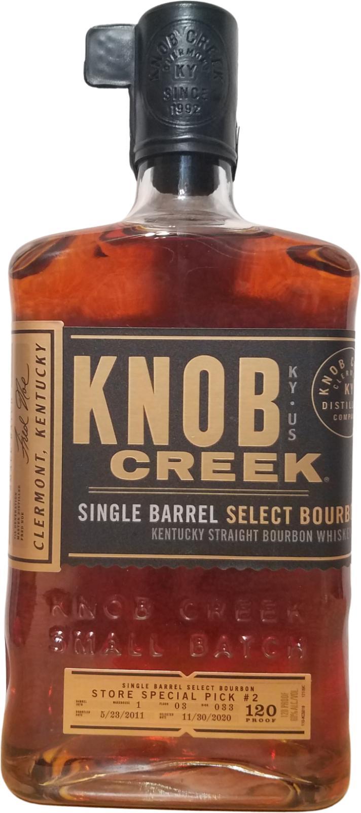 Knob Creek 2011  Single Barrel Select Bourbon