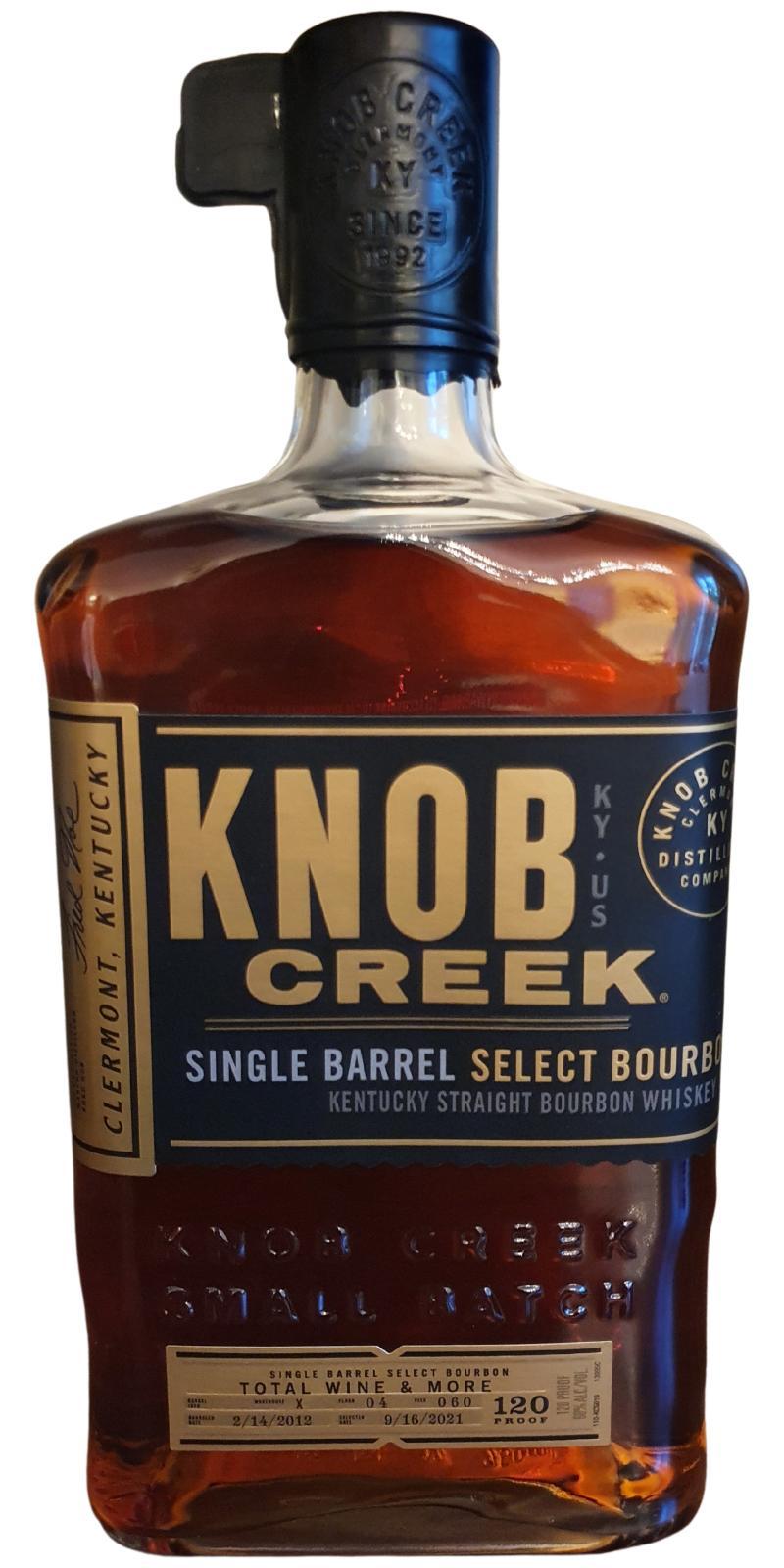 Knob Creek 2012  Single Barrel Select Bourbon