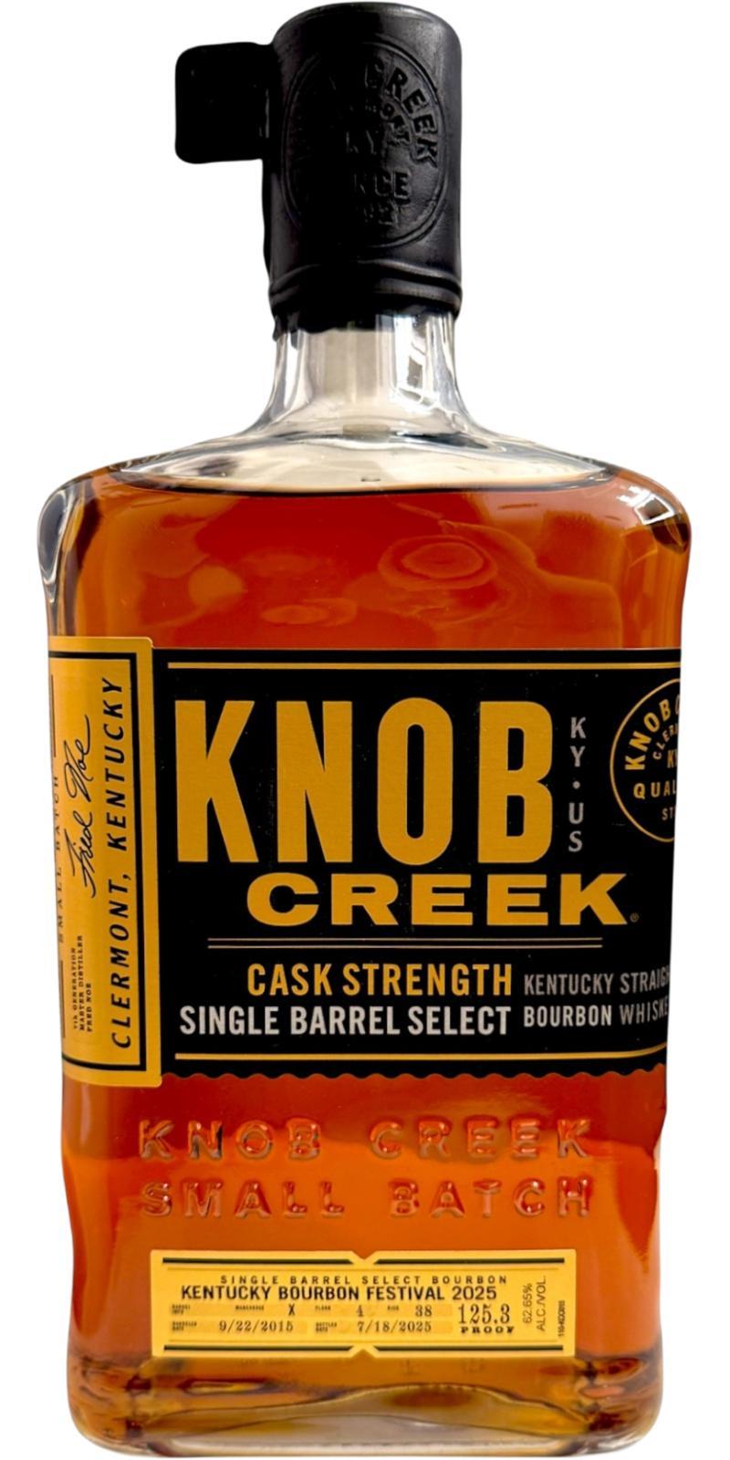 Knob Creek 2015  Single Barrel Select