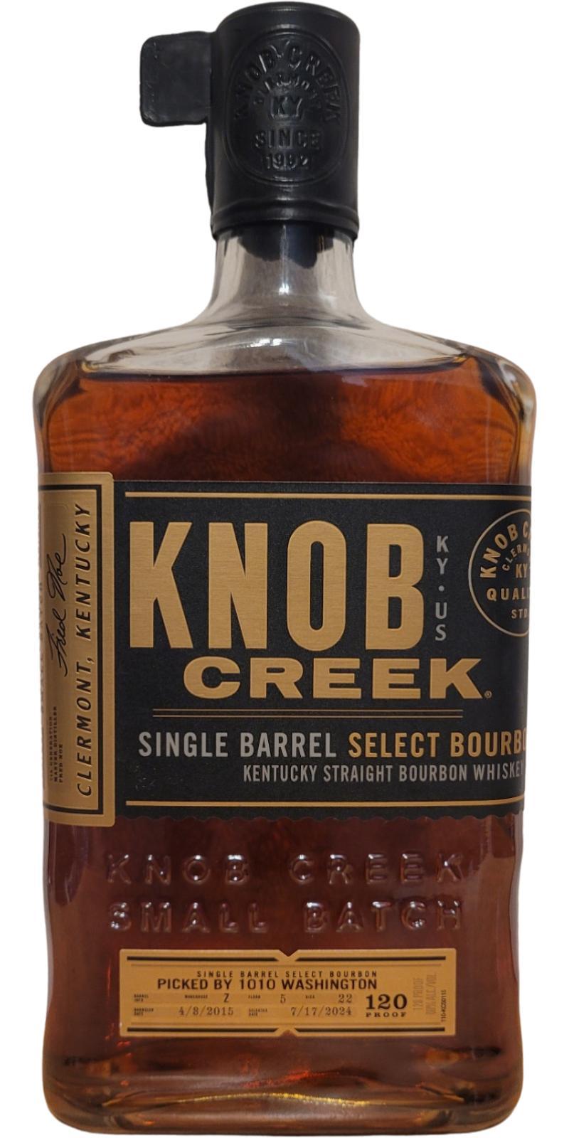 Knob Creek 2015  Single Barrel Select Bourbon