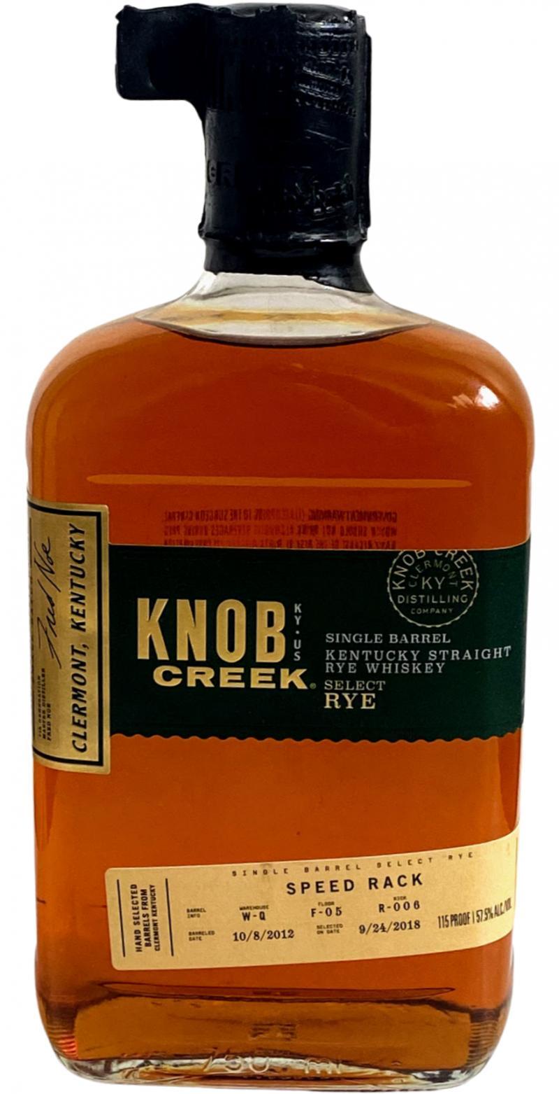 Knob Creek Single Barrel Select Rye   Handpicked Single Barrel