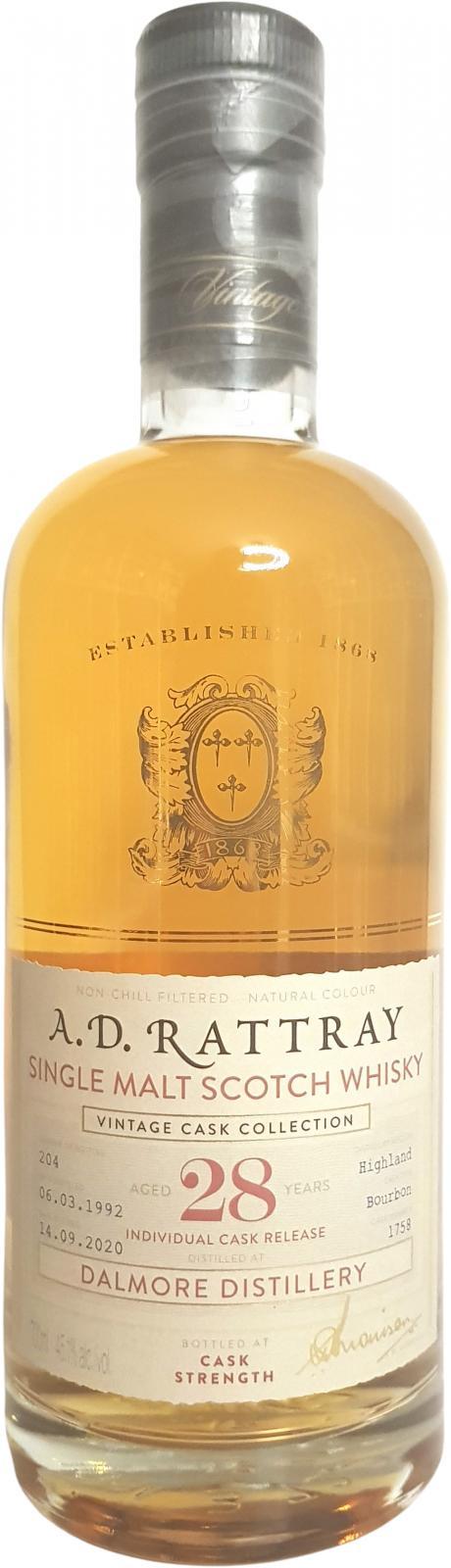 Dalmore 1992 DR  Vintage Cask Collection